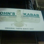 JOHN'S KABAB - 向かいの2号店看板