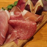カサレッチョ - サラミ、生ハム盛り合わせ