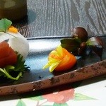 和菜割烹　いしだ - 2012/02の夜の会席料理（お造り）