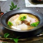 和菜割烹　いしだ - 2012/02の夜の会席料理（鯛かぶら）