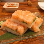 居酒屋 大江戸 - 甘海老の押し寿司