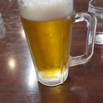 中華大新 - 生ビール 中ジョッキ  530円