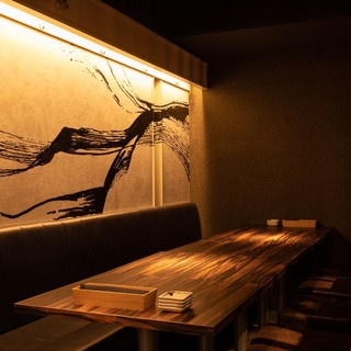 宴会に◎2名様～最大24名迄のテーブル席！カーテンで仕切り