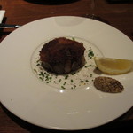 塩漬け豚肉と豚足とフォアグラのガレット