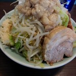 かじろうramen7 - ラーメン小、にんにく野菜増し、アブラマシマシ