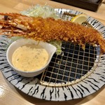 箱崎 井のかわず - 大海老フライ（８００円 単品 一尾）