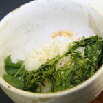 Ochazuke（boiled rice with tea）seaweed