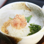 Ochazuke（boiled rice with tea）mentaiko