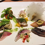 ピアット スズキ チンクエ - 前菜９種類  お魚中心