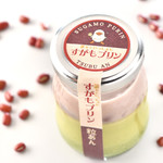 鴨台花壇カフェ - すがもプリン（粒あん）