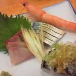 はま秀焼酎茶屋 - 刺身盛り合わせ