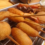 Kushikatsu Biriken - 串カツ10本セット+紅しょうが