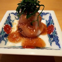 赤坂 藤田 - 長芋、梅肉のポテサラ