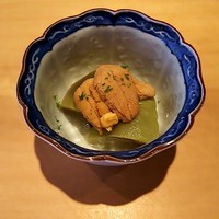 赤坂 藤田 - 赤うに、丸茄子