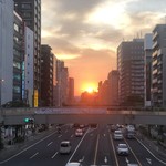 Toriyoshi - お店の行くまでにきれいな夕日が