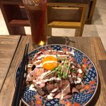 足湯cafe&bar どん浴 - ローストビーフ丼