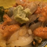 Sushi Kou - 墨烏賊とウニと焼海苔を混ぜ混ぜします