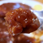 カレーハウス キラリ - ハンバーグカレー（800円）＋ゆで玉子（14時以降サービス）
            