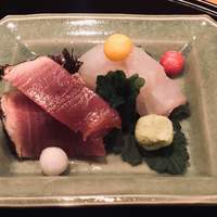 太庵 - 向付　クエとカツオ