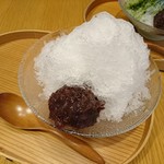 とらや工房 - 別の日に頂いたかき氷（白蜜）。