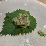 すし処 広川 - 白エビ、生シラスの昆布締め