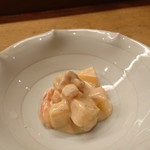 花いち - 海老の柿の胡麻だれ