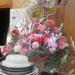 家庭料理 小川 - お誕生日のお花