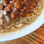 にかいや - スープ（アブラ多め）