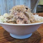 にかいや - ＜参考＞ラーメン中盛ヤサイニンニクヤクミアブラカラメ