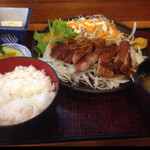 一力 - ロース焼き定食