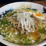 麺屋 博まる - 昔ながらのかしわそば600円+半熟煮玉子120円。