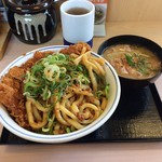 Katsuya - R.1.6.22.昼 カレーうどんカツ丼 637円税込・とん汁(小) 129円税込