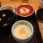 Yumeryouri hakatafukuichi - 茶わん蒸しと卵焼き