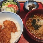 やまと屋 - かつ丼そばセット