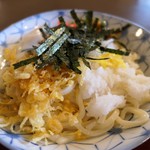 蕎麦処花月 - （2019/8月）「冷やしおろしたぬきうどんとかやくご飯」