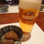 Kiraku - 生ビールとお通し