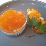 レストラン オオツ - デセール（柿の低温コンポート）