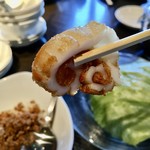 廣東料理 水蓮月 - 名物 イカの天ぷら リフト