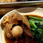 博多のおでん - ばくだんの中にうずらの卵が入っていた( ☆∀☆)