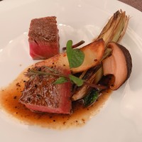 芦屋フレンチ北じま - 北海道産いけだ牛（赤牛）フィレ肉の炭火焼