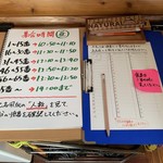 つけ麺 舞 - ウエイティングボード