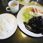 みすたーらいおん - ハンバーグランチ（デミソース）