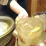 炭火焼肉　肉匠　たいら - 大将も一緒に!