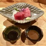 器楽亭 - お造り：本鮪 大トロ 赤身