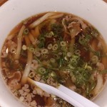 串カツどらん - 〆の肉うどん