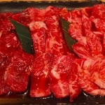 近江牛焼肉激 - 上三種盛り