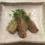 銀座 しまだ - 焼き筍木の芽和え