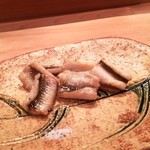 Yoshi zushi - 穴子(対馬産)、トリュフ塩、カレー塩