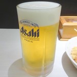 五島うどん つばき - おでんセットの生ビール