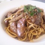 鶏レバーをゴボウのラグー